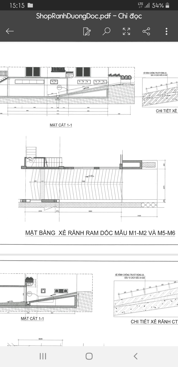 Cắt rãnh ramp dốc chống trượt bình dương